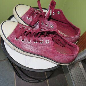 Converse All Star Chuck Taylor Ox Burgundy Washed Low Canvas Sneakers